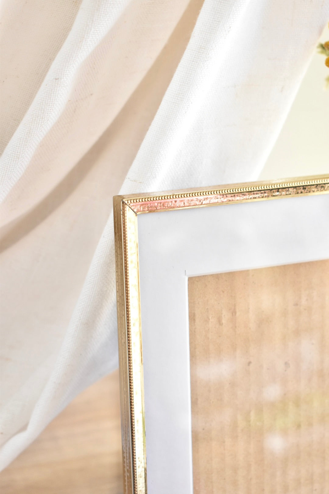 medium brass frame - custom pet portrait