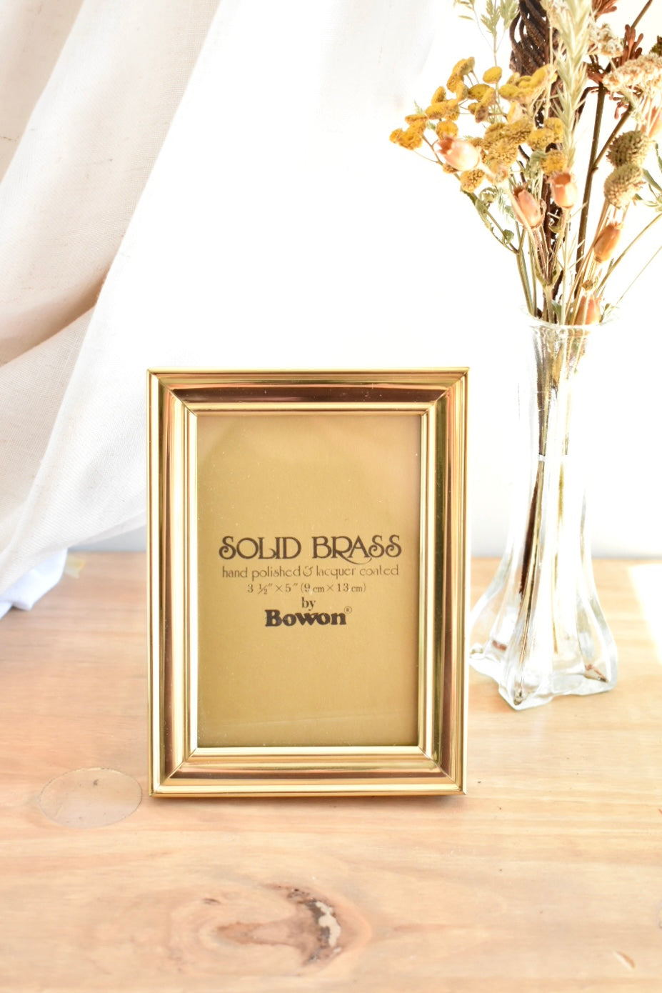 small solid brass frame - custom pet portraito