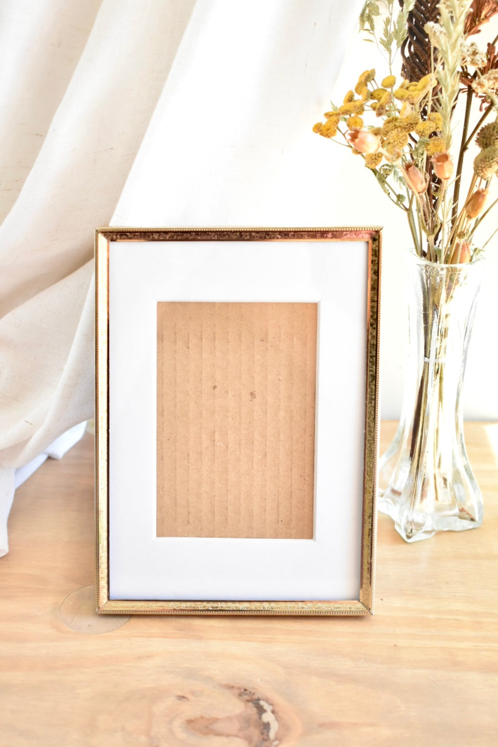 medium brass frame - custom pet portrait