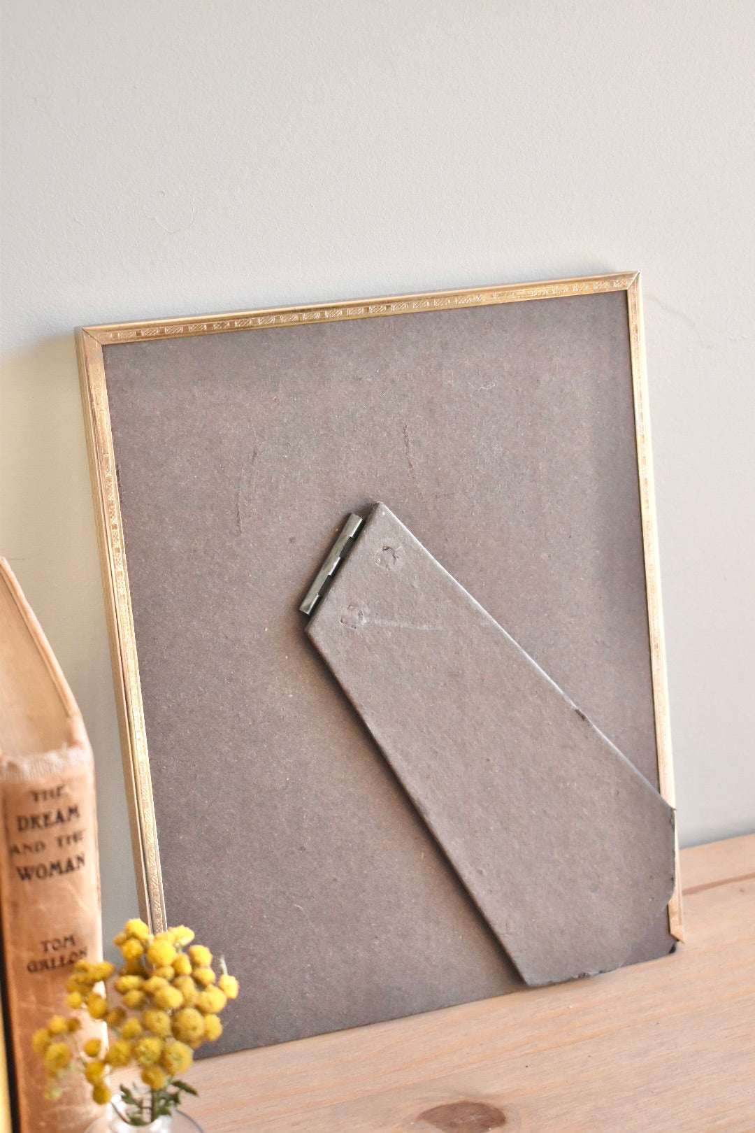 large oval mat brass frame - custom pet portrait