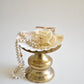 brass pillar candle holder stand