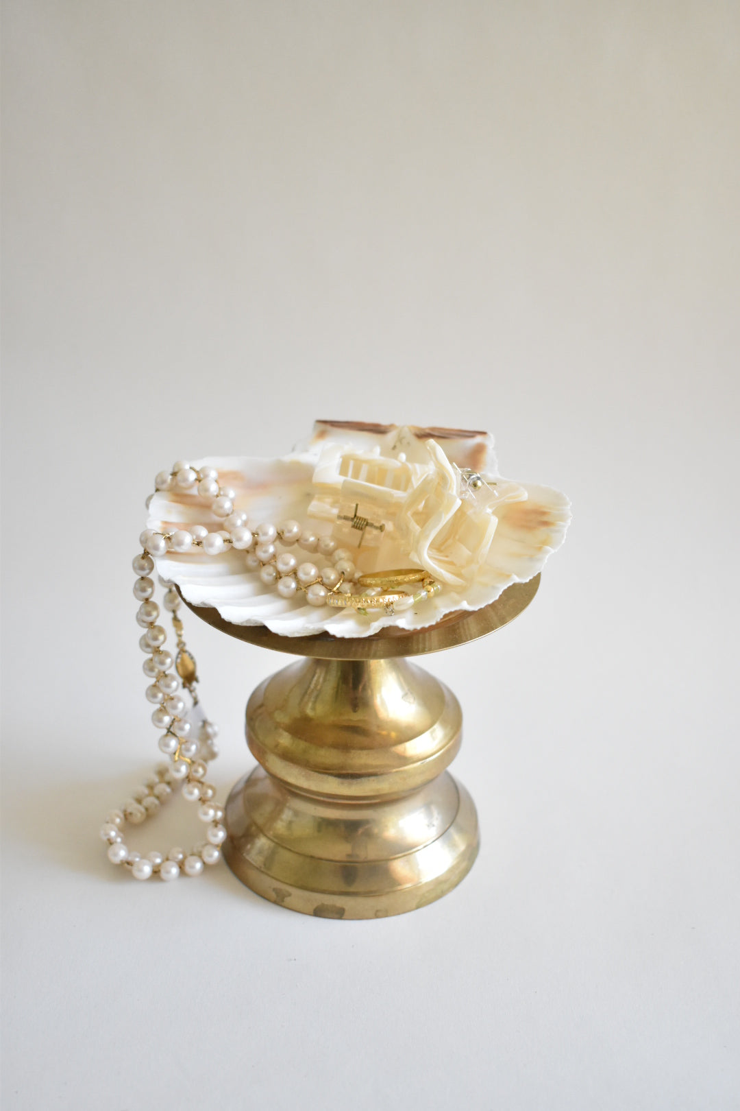 brass pillar candle holder stand