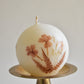 floral ball candle