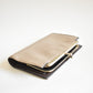 beige vintage leather wallet