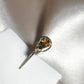 golden gemstone bar pin