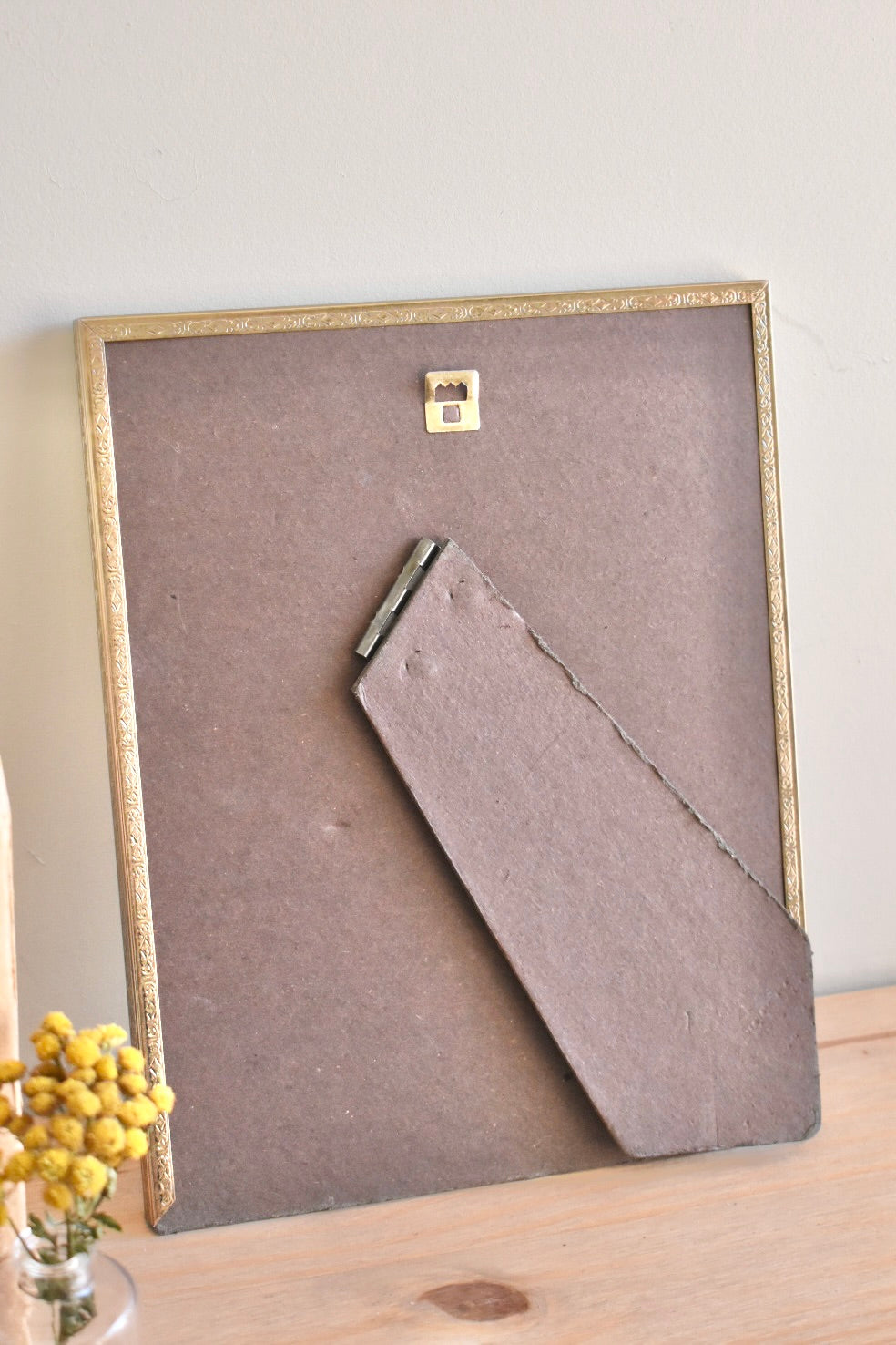 large oval mat brass frame - custom pet portrait