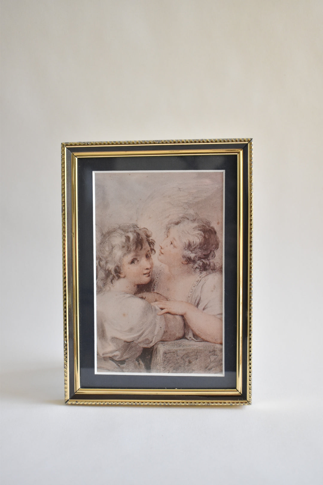 two angels art print in frame