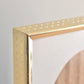 medium oval mat thick brass frame - custom pet portrait