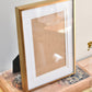 medium brushed brass frame - custom pet portrait