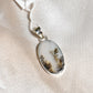 sterling agate pendant