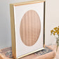 medium oval mat thick brass frame - custom pet portrait