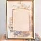 medium floral brass frame - custom pet portrait