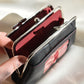 small black vintage leather wallet