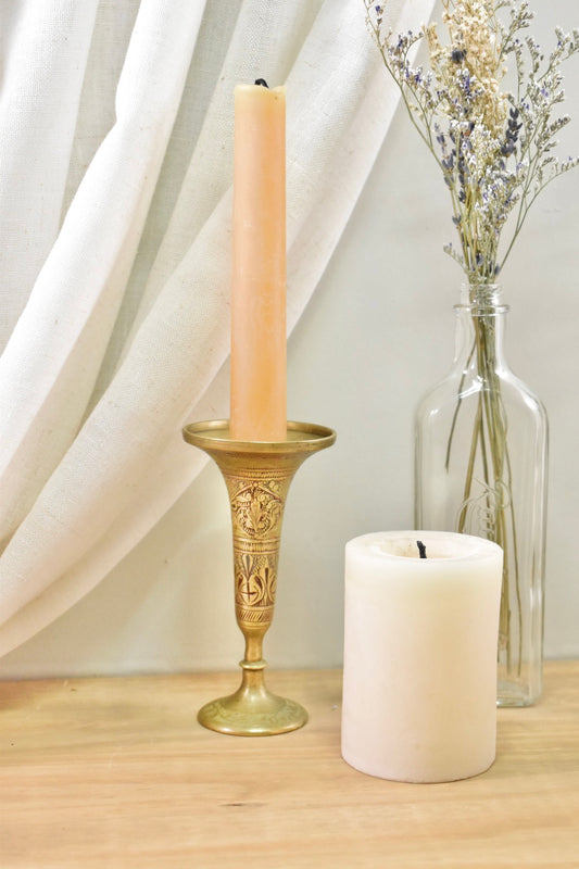 brass candle holder wide lip (2)