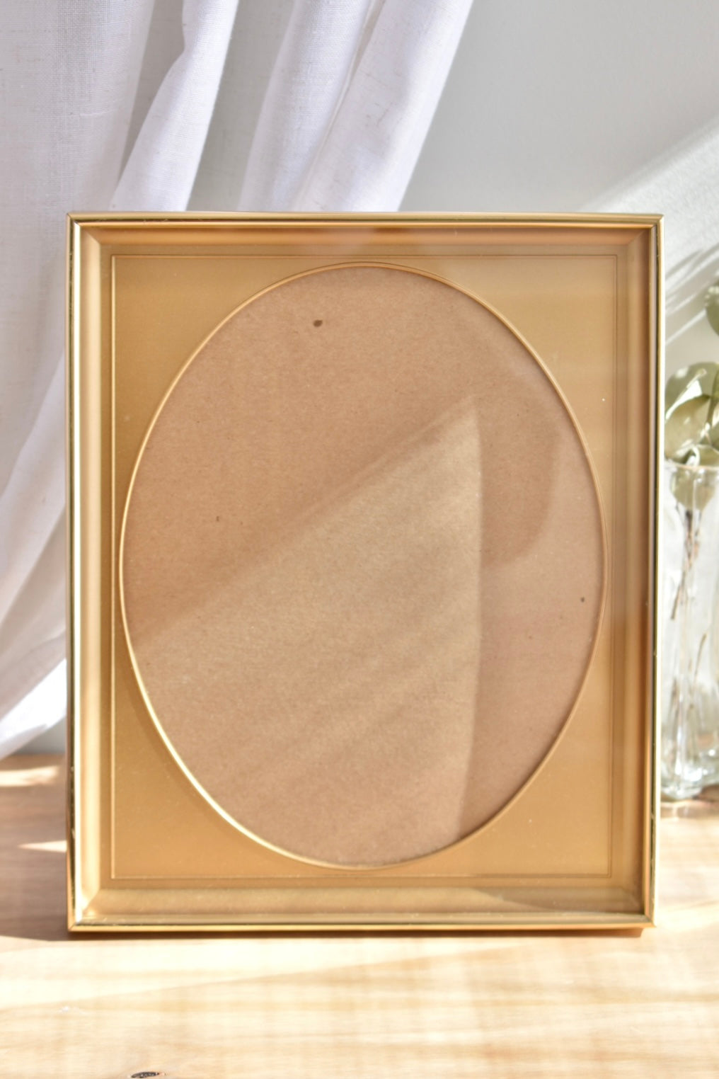 large oval mat shadow box frame (1) - custom pet portrait