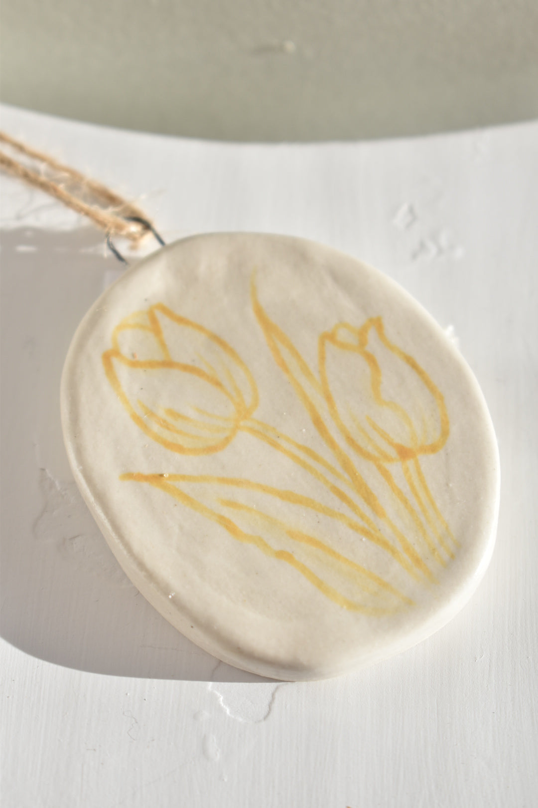 ceramic tulip ornament/wall hanging