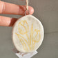 ceramic tulip ornament/wall hanging