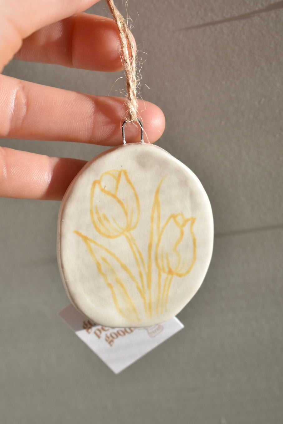 ceramic tulip ornament/wall hanging