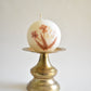 floral ball candle