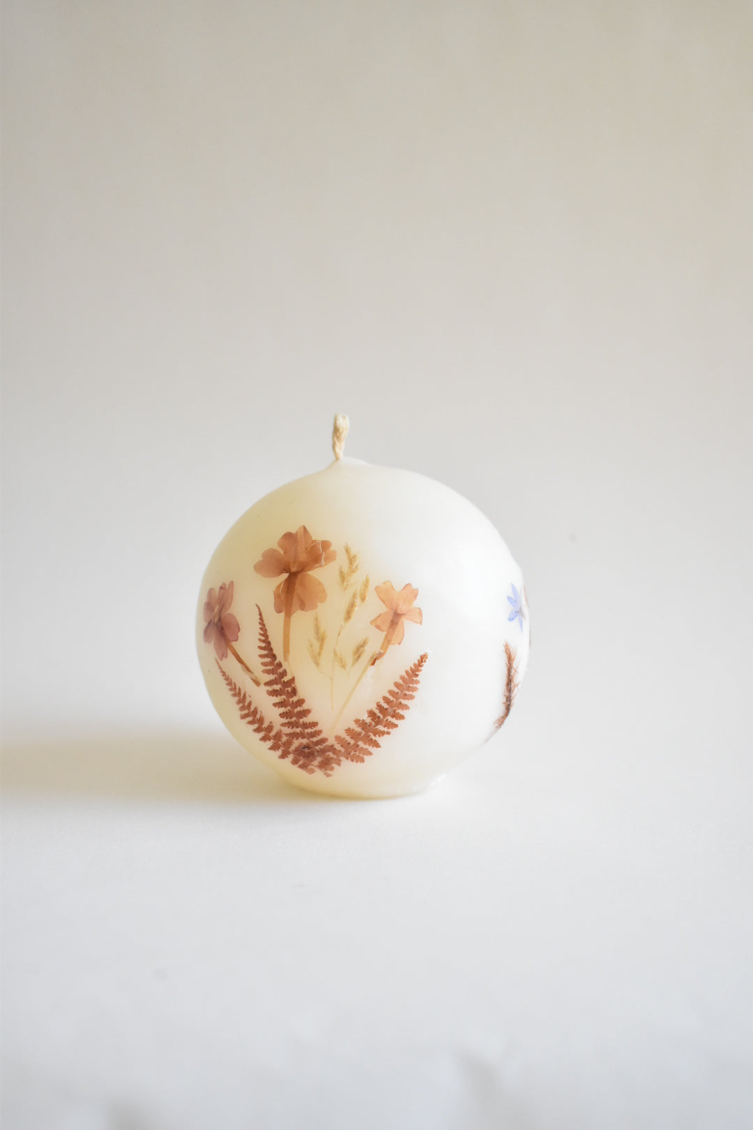 floral ball candle