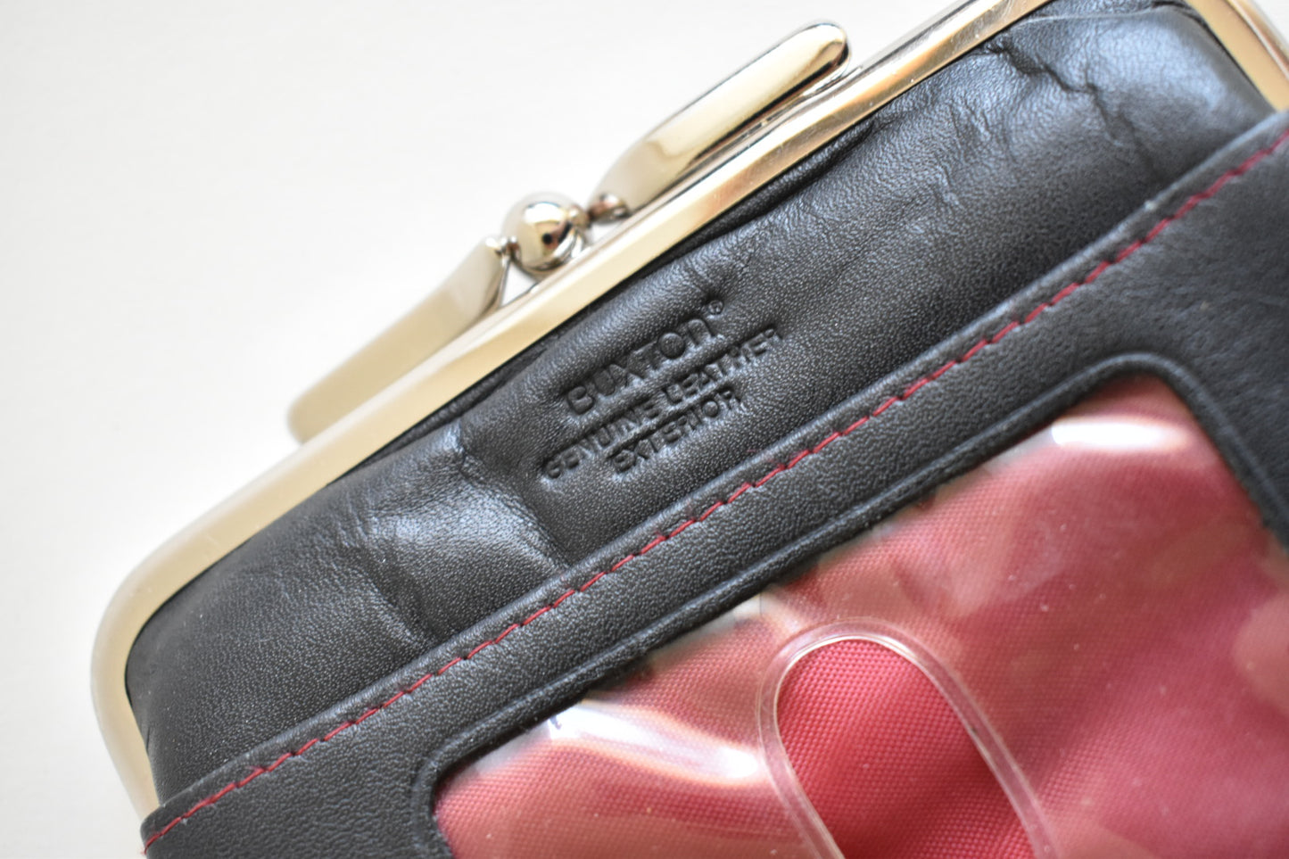 small black vintage leather wallet
