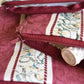 set of 3 vintage zippered pouches