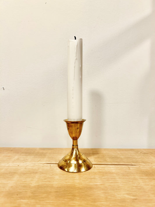 mini brass candle holder (single)
