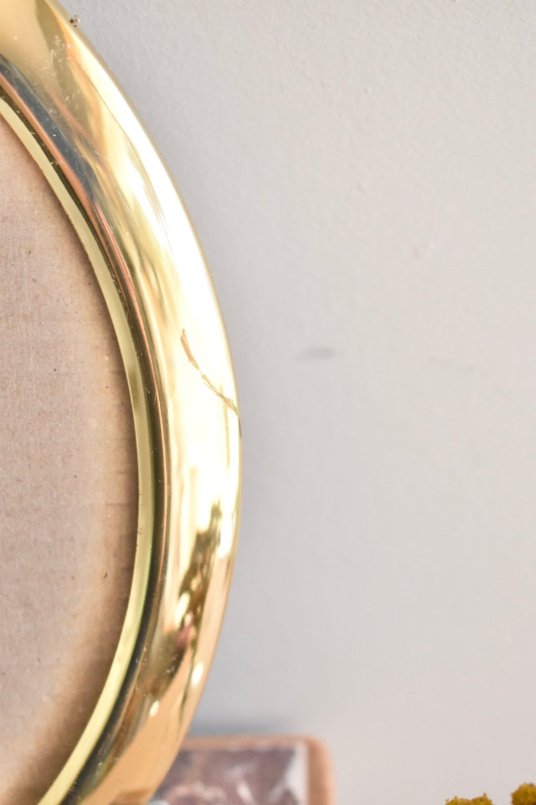 medium-large oval brass frame - custom pet portrait