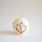 floral ball candle