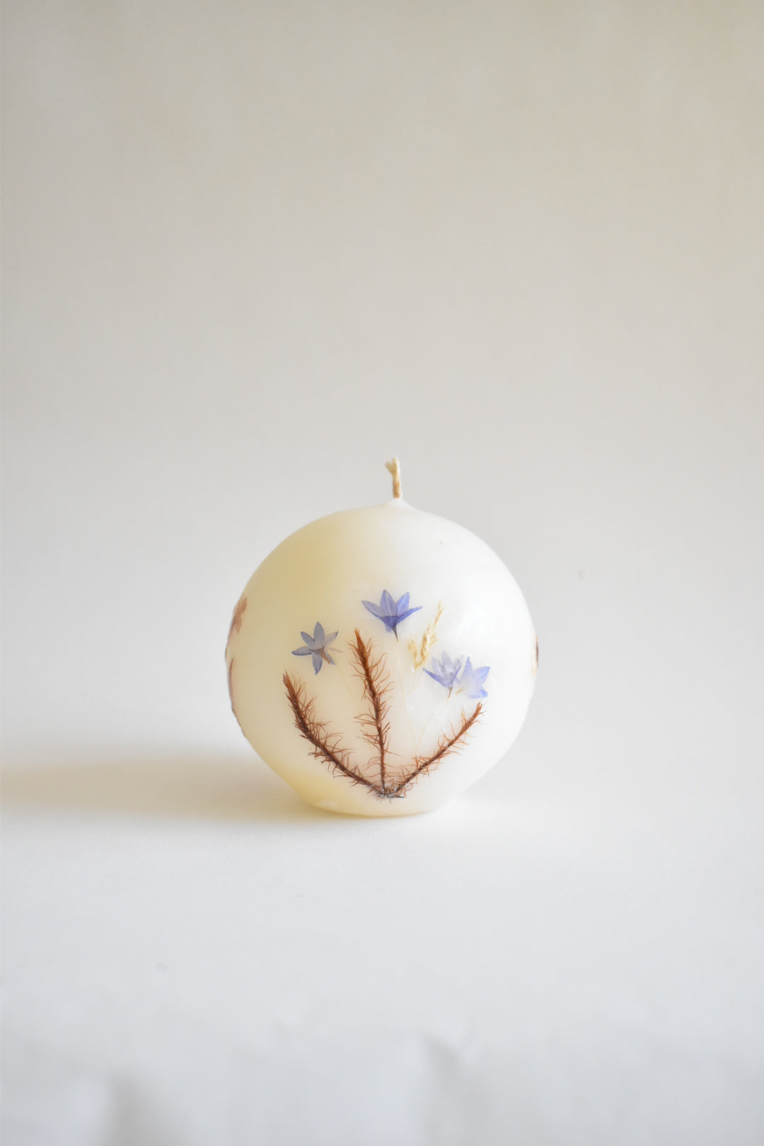 floral ball candle