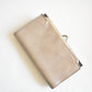 beige vintage leather wallet