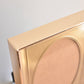 medium oval mat shadow box brass frame - custom pet portrait