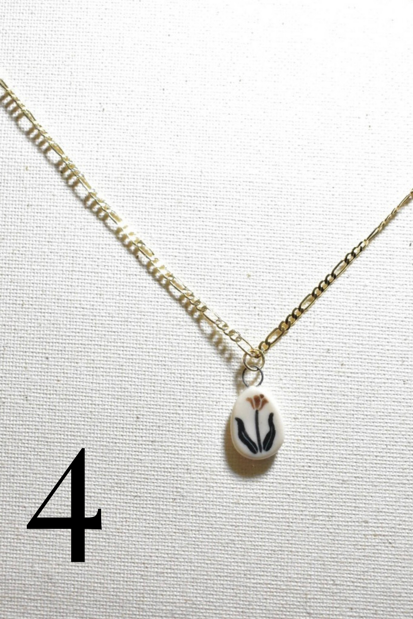 ceramic charm necklace (CHAIN CHOICE)