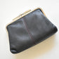 small black vintage leather wallet