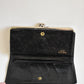 black vintage leather wallet
