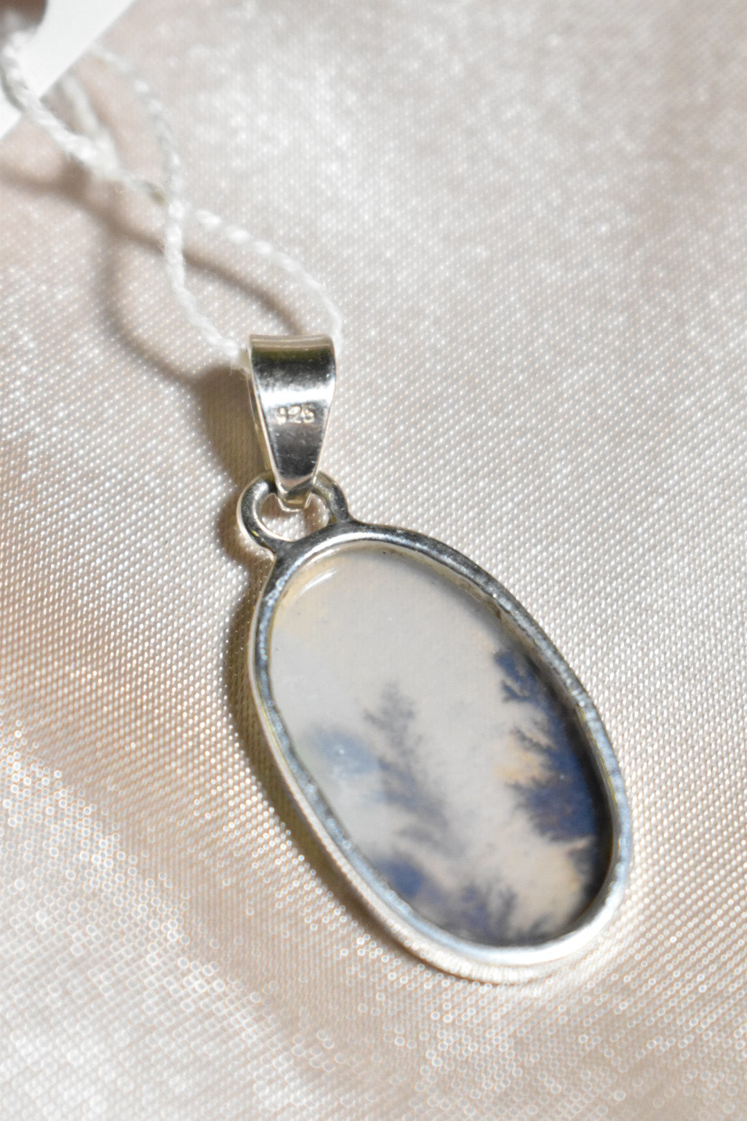 sterling agate pendant