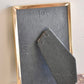 medium floral brass frame - custom pet portrait