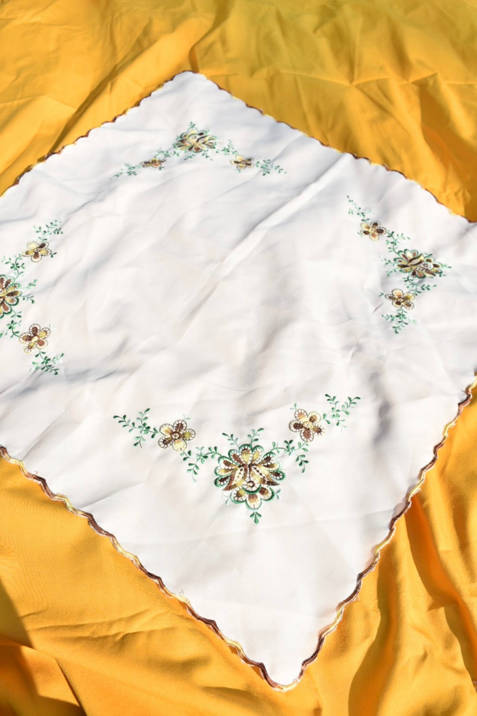 Handmade embroidery, table cloth by Naveedw2 | Fiverr