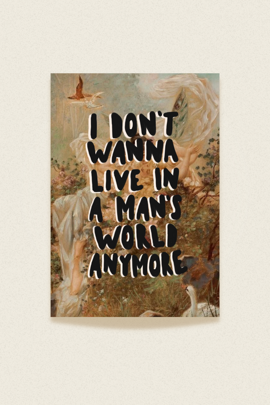 Man's World Print (5x7")